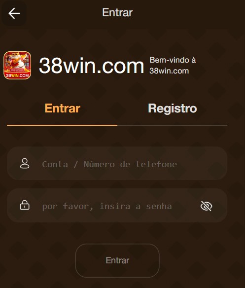 como entrar no 38Win